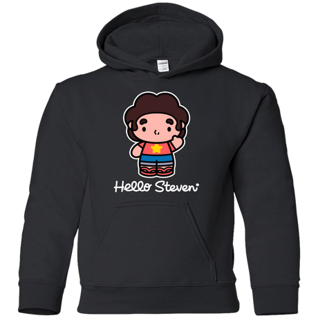 Sweatshirts Black / YS Hello Steven Youth Hoodie