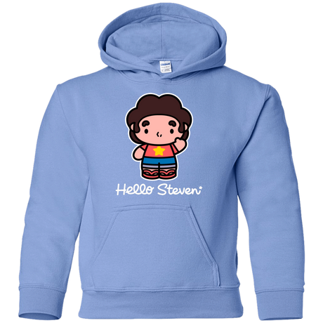 Sweatshirts Carolina Blue / YS Hello Steven Youth Hoodie