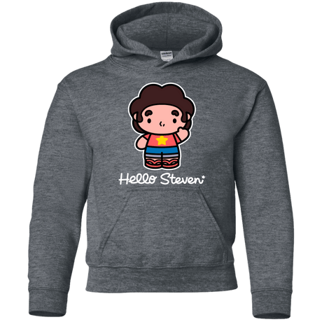Sweatshirts Dark Heather / YS Hello Steven Youth Hoodie