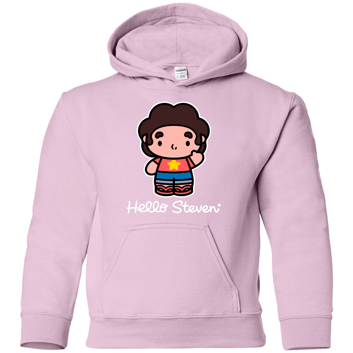 Sweatshirts Light Pink / YS Hello Steven Youth Hoodie