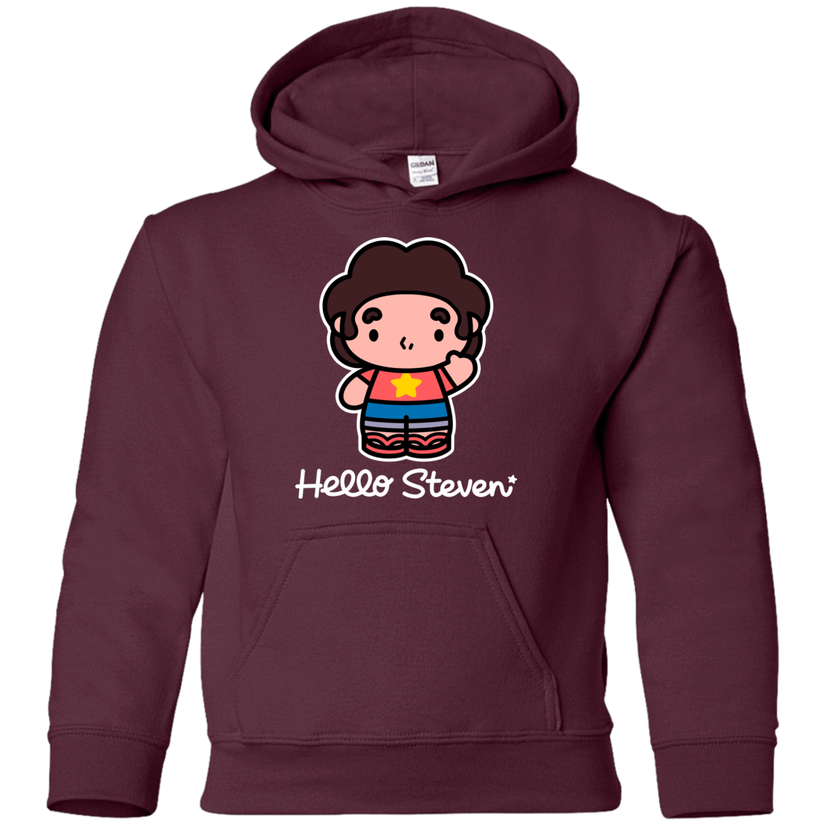 Sweatshirts Maroon / YS Hello Steven Youth Hoodie