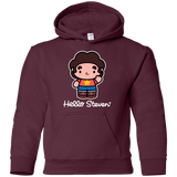Sweatshirts Maroon / YS Hello Steven Youth Hoodie