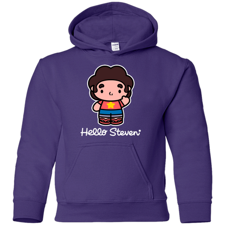 Sweatshirts Purple / YS Hello Steven Youth Hoodie
