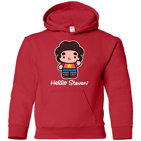 Sweatshirts Red / YS Hello Steven Youth Hoodie