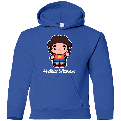 Sweatshirts Royal / YS Hello Steven Youth Hoodie