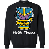 Sweatshirts Black / S Hello Thanos Crewneck Sweatshirt