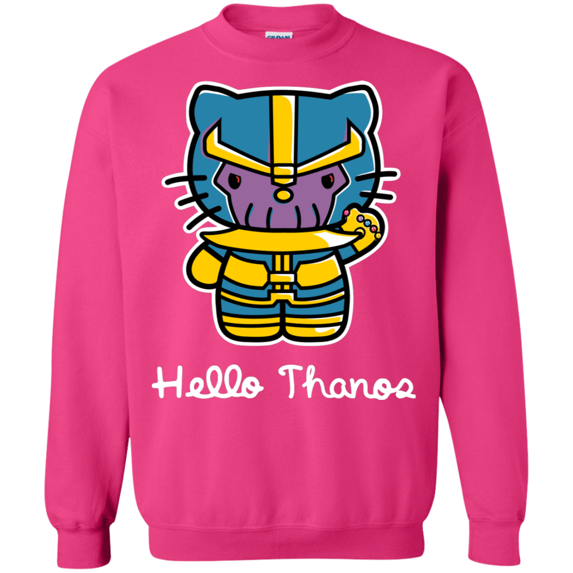 Sweatshirts Heliconia / S Hello Thanos Crewneck Sweatshirt