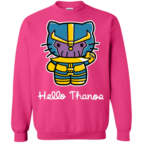 Sweatshirts Heliconia / S Hello Thanos Crewneck Sweatshirt