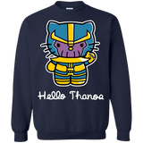 Sweatshirts Navy / S Hello Thanos Crewneck Sweatshirt