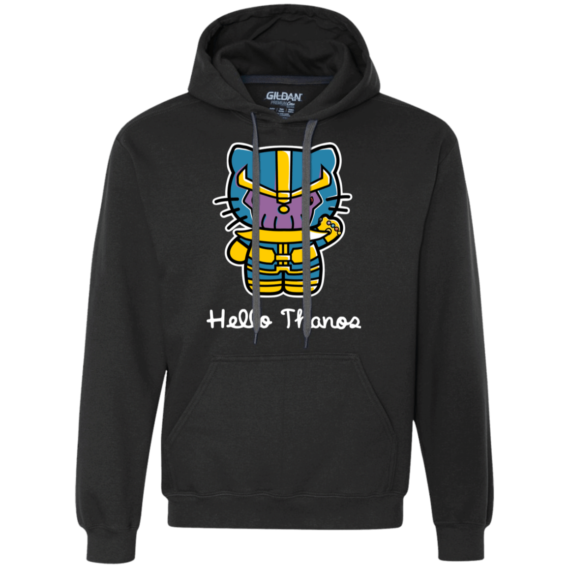 Sweatshirts Black / S Hello Thanos Premium Fleece Hoodie