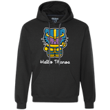 Sweatshirts Black / S Hello Thanos Premium Fleece Hoodie