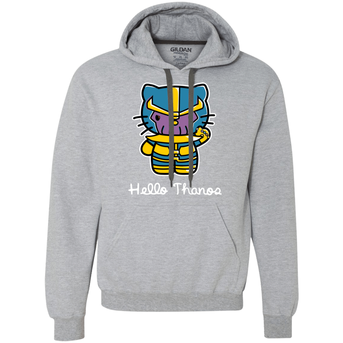 Sweatshirts Sport Grey / S Hello Thanos Premium Fleece Hoodie