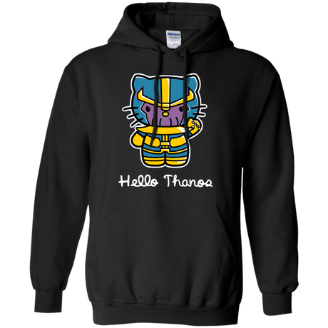 Sweatshirts Black / S Hello Thanos Pullover Hoodie