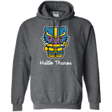 Sweatshirts Dark Heather / S Hello Thanos Pullover Hoodie