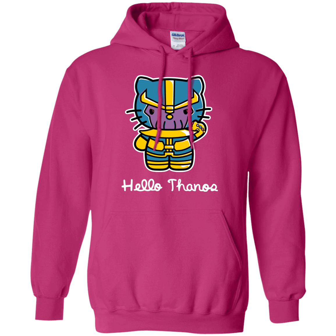 Sweatshirts Heliconia / S Hello Thanos Pullover Hoodie