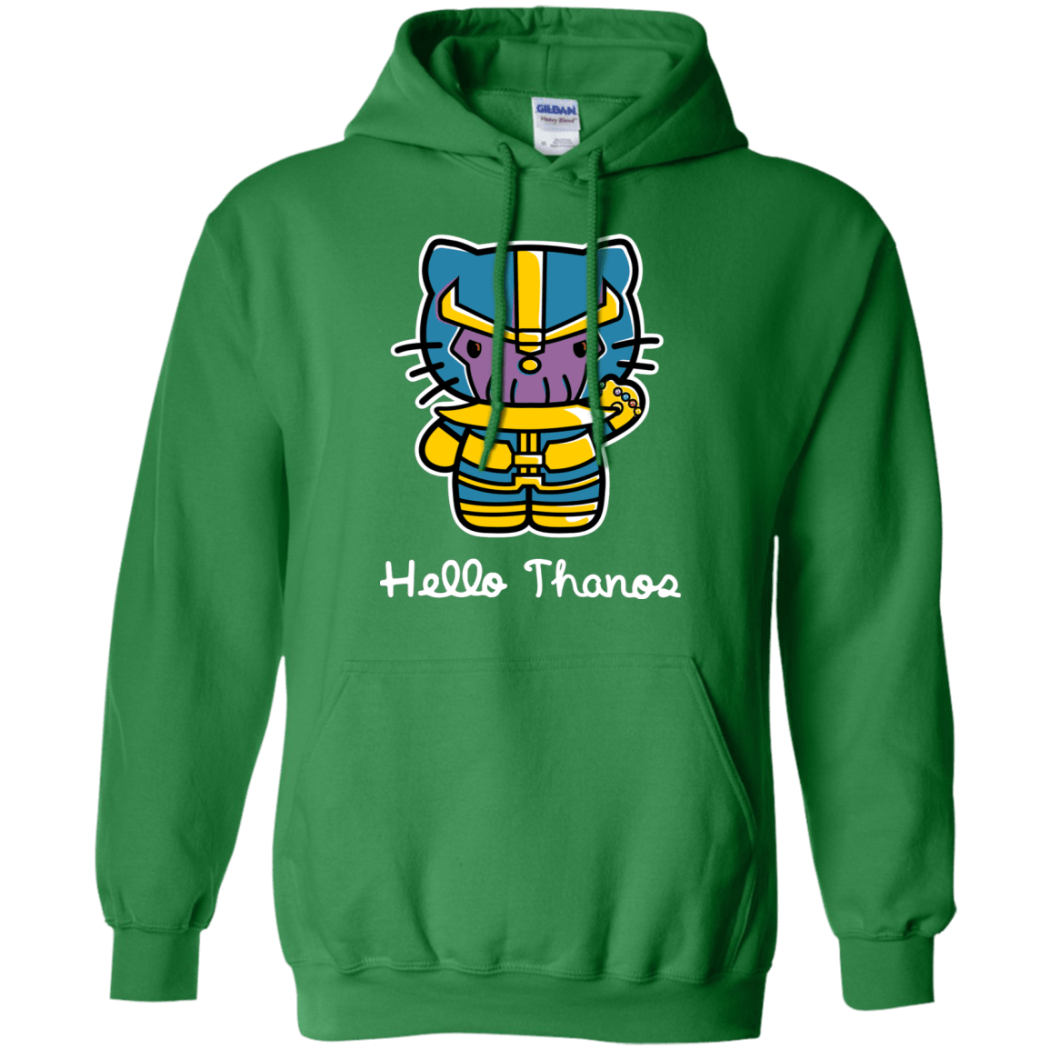 Sweatshirts Irish Green / S Hello Thanos Pullover Hoodie