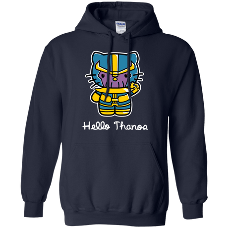 Sweatshirts Navy / S Hello Thanos Pullover Hoodie