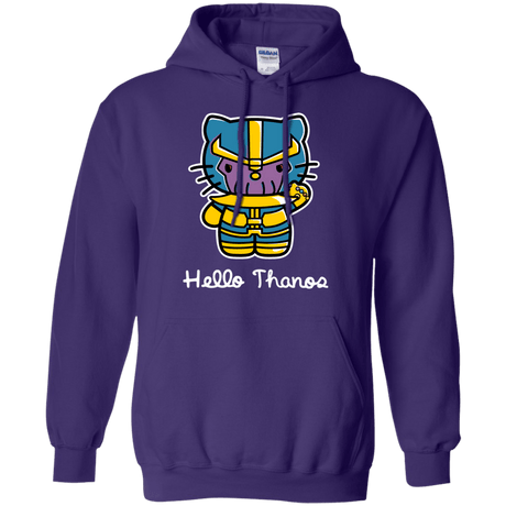 Sweatshirts Purple / S Hello Thanos Pullover Hoodie