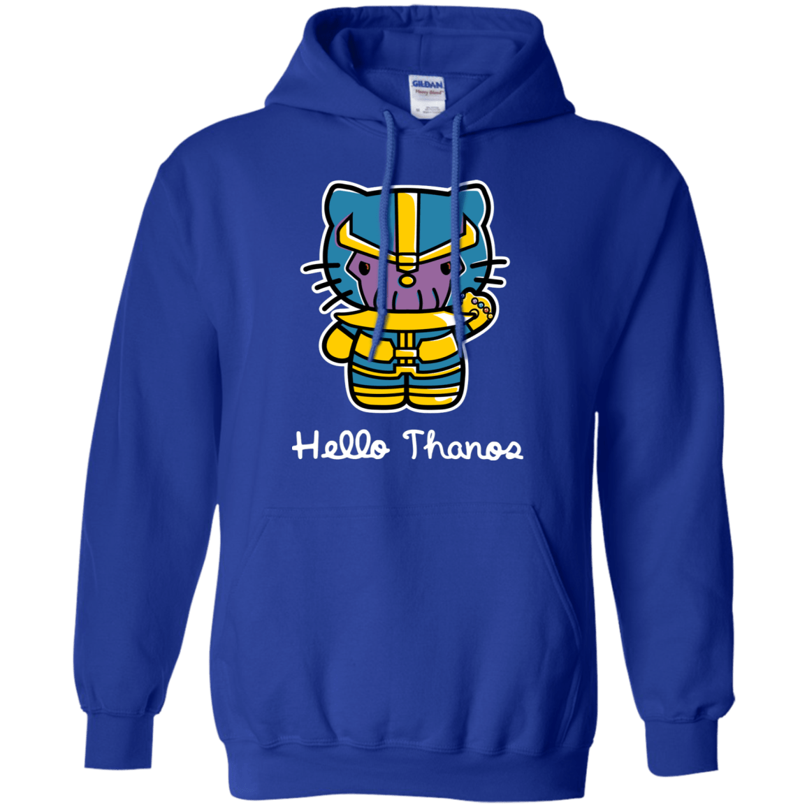 Sweatshirts Royal / S Hello Thanos Pullover Hoodie