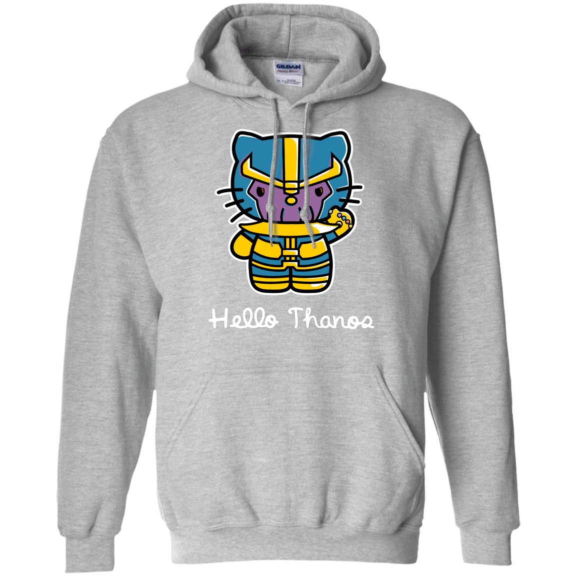 Sweatshirts Sport Grey / S Hello Thanos Pullover Hoodie