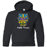 Sweatshirts Black / YS Hello Thanos Youth Hoodie
