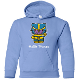 Sweatshirts Carolina Blue / YS Hello Thanos Youth Hoodie