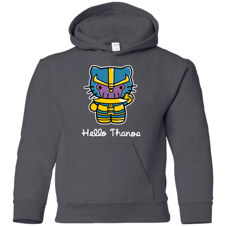 Sweatshirts Charcoal / YS Hello Thanos Youth Hoodie