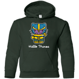 Sweatshirts Forest Green / YS Hello Thanos Youth Hoodie