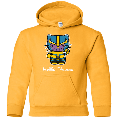 Sweatshirts Gold / YS Hello Thanos Youth Hoodie