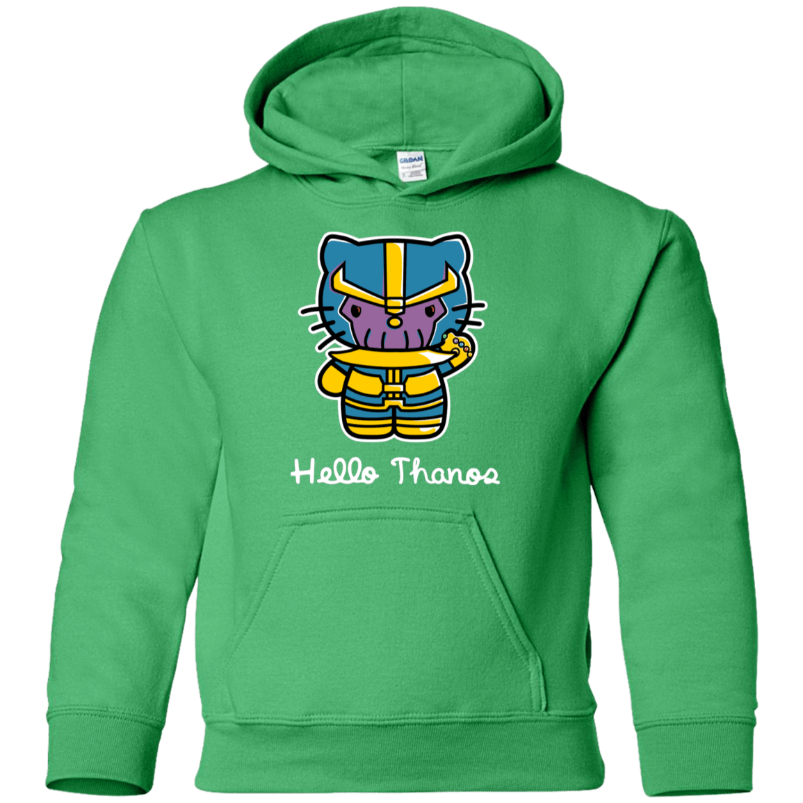 Sweatshirts Irish Green / YS Hello Thanos Youth Hoodie