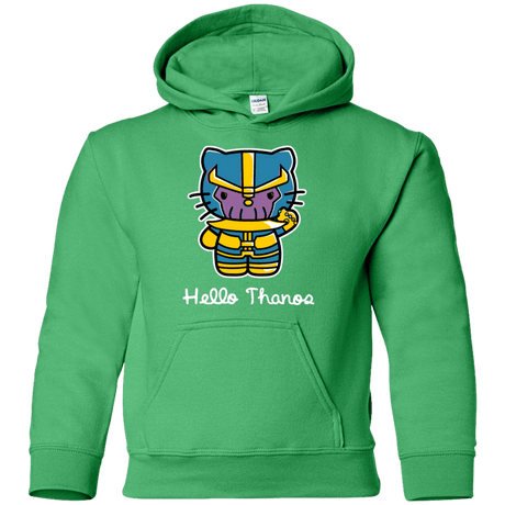 Sweatshirts Irish Green / YS Hello Thanos Youth Hoodie