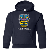 Sweatshirts Navy / YS Hello Thanos Youth Hoodie