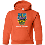 Sweatshirts Orange / YS Hello Thanos Youth Hoodie