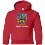 Sweatshirts Red / YS Hello Thanos Youth Hoodie