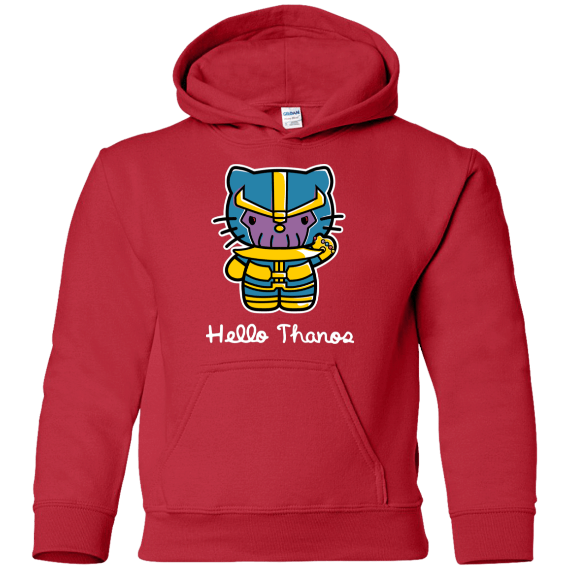 Sweatshirts Red / YS Hello Thanos Youth Hoodie