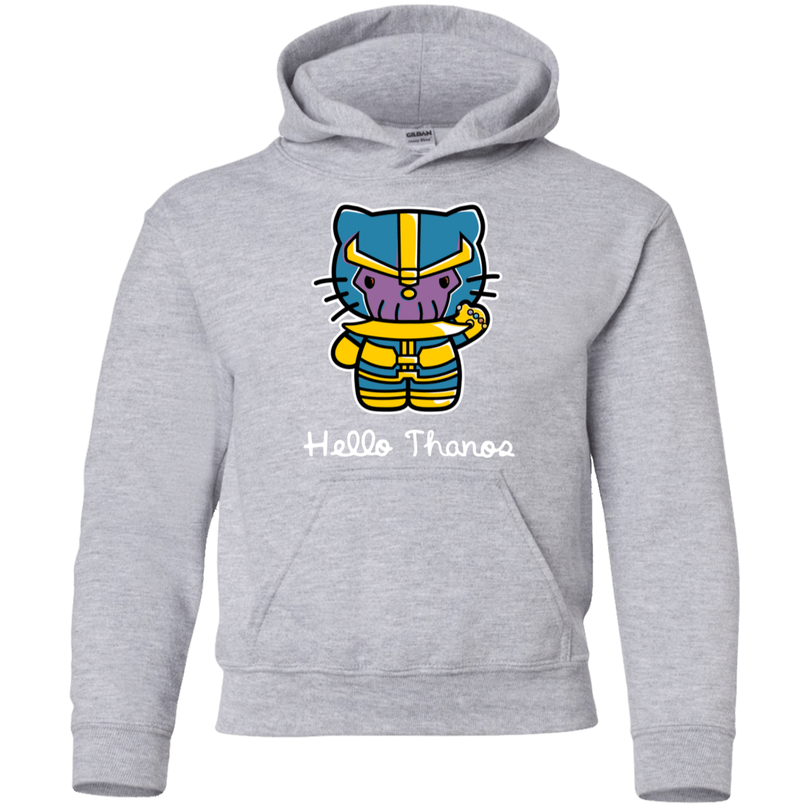 Sweatshirts Sport Grey / YS Hello Thanos Youth Hoodie