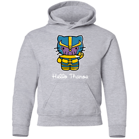 Sweatshirts Sport Grey / YS Hello Thanos Youth Hoodie