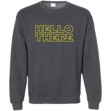 Sweatshirts Dark Heather / S Hello There Crewneck Sweatshirt