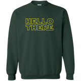 Sweatshirts Forest Green / S Hello There Crewneck Sweatshirt