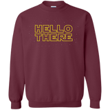 Sweatshirts Maroon / S Hello There Crewneck Sweatshirt