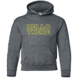 Sweatshirts Dark Heather / YS Hello There Youth Hoodie