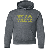 Sweatshirts Dark Heather / YS Hello There Youth Hoodie