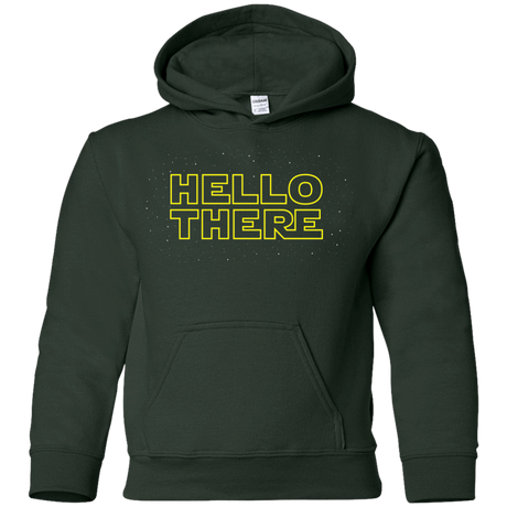 Sweatshirts Forest Green / YS Hello There Youth Hoodie