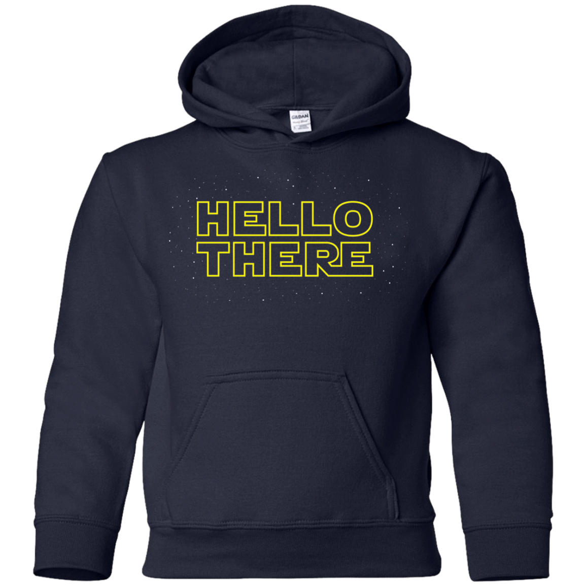 Sweatshirts Navy / YS Hello There Youth Hoodie