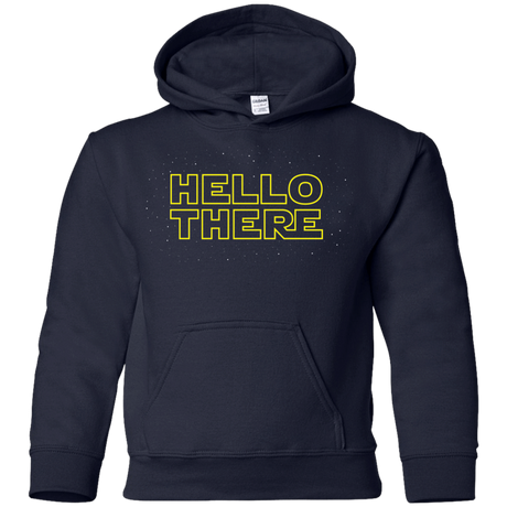 Sweatshirts Navy / YS Hello There Youth Hoodie