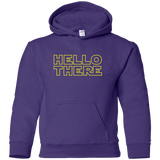 Sweatshirts Purple / YS Hello There Youth Hoodie