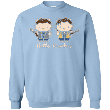 Sweatshirts Light Blue / Small hellohunters Crewneck Sweatshirt