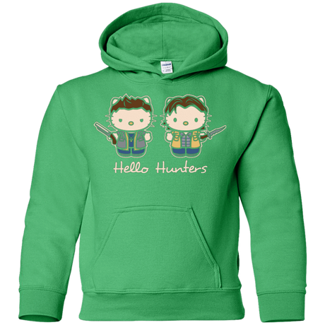 Sweatshirts Irish Green / YS hellohunters Youth Hoodie