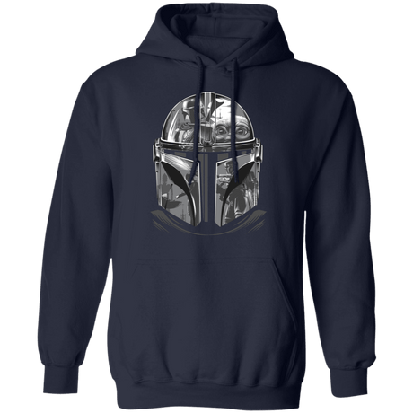 Sweatshirts Navy / S Helmet Mandalorian Pullover Hoodie