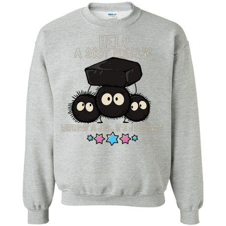Sweatshirts Sport Grey / Small HELP A SOOT GREMLIN Crewneck Sweatshirt